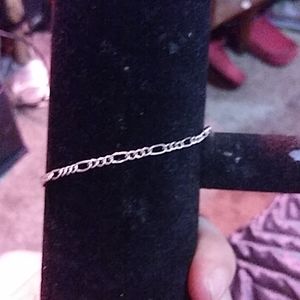 Silver chain bracelet